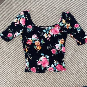 Floral crop top